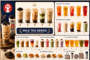 Milk Tea Series is the Most Popular Category.
